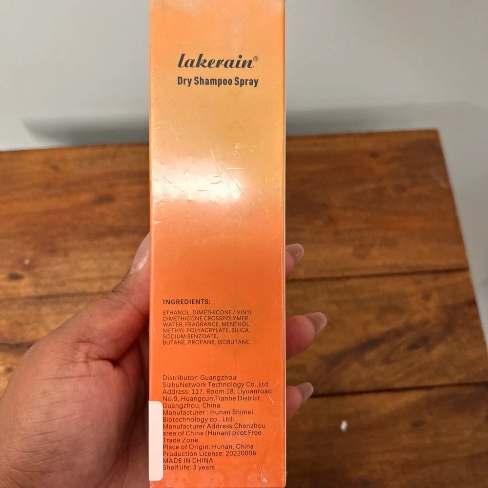 Lakerain Dry Shampoo Spray 150ml 5.07 fl oz #1 Citrus Instant Hair Refresh New